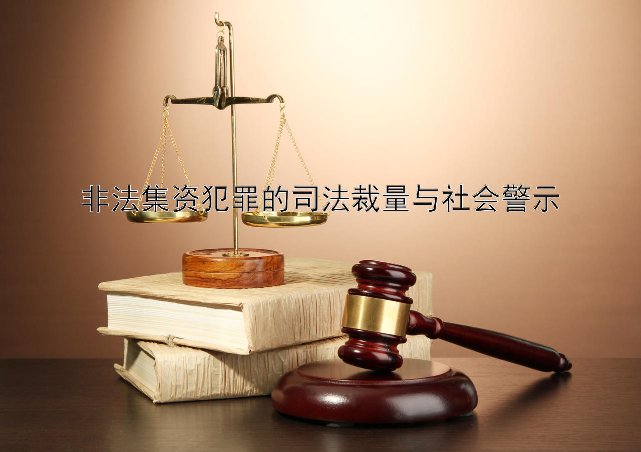 非法集资犯罪的司法裁量与社会警示