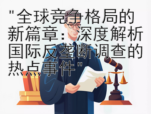 全球竞争格局的新篇章：深度解析国际反垄断调查的热点事件