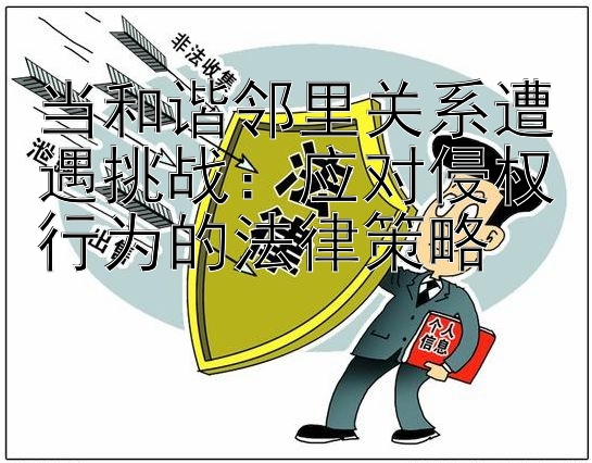 当和谐邻里关系遭遇挑战：应对侵权行为的法律策略