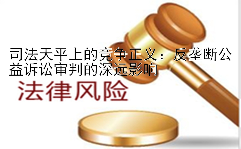 司法天平上的竞争正义：反垄断公益诉讼审判的深远影响