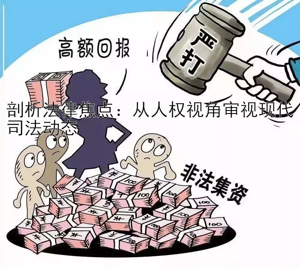 剖析法律焦点：从人权视角审视现代司法动态