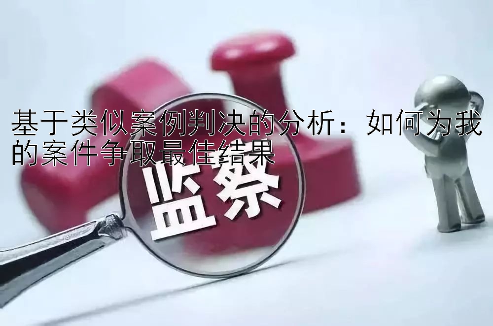 基于类似案例判决的分析：如何为我的案件争取最佳结果