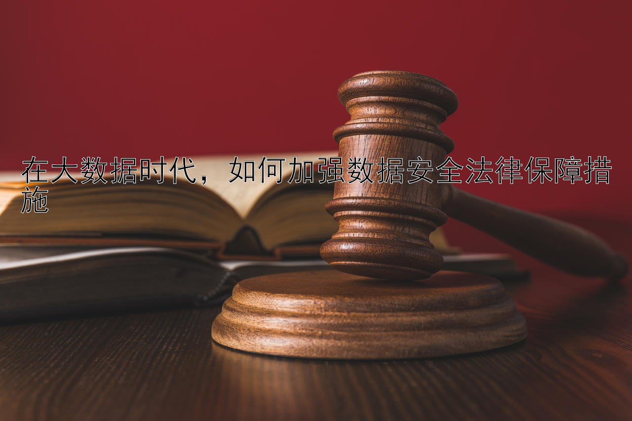 在大数据时代，如何加强数据安全法律保障措施