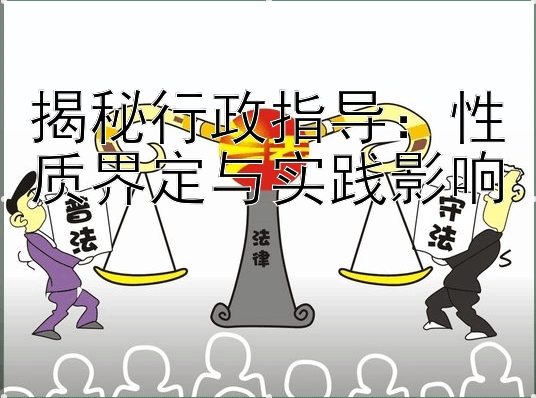 揭秘行政指导：性质界定与实践影响