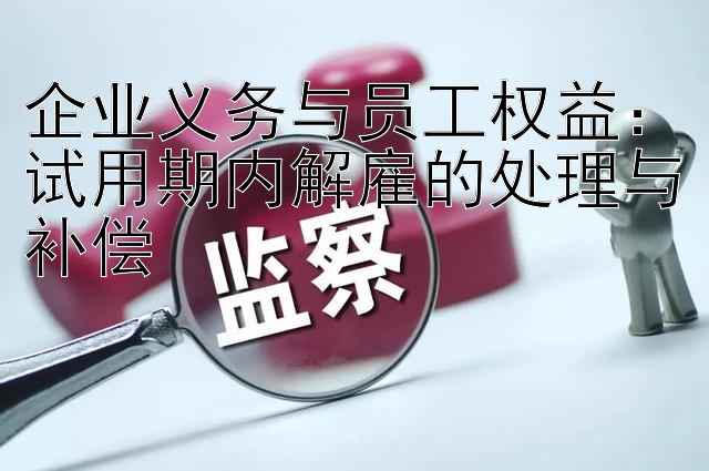 企业义务与员工权益：试用期内解雇的处理与补偿