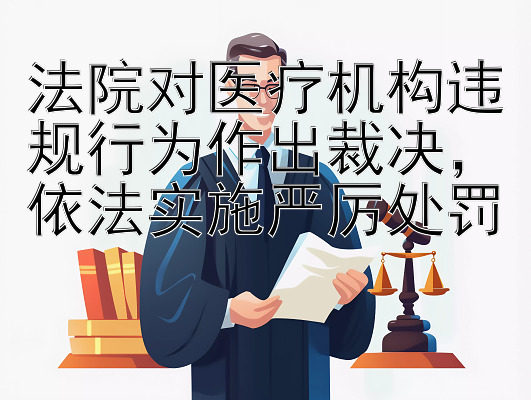 法院对医疗机构违规行为作出裁决，依法实施严厉处罚