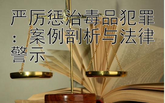 严厉惩治毒品犯罪：案例剖析与法律警示