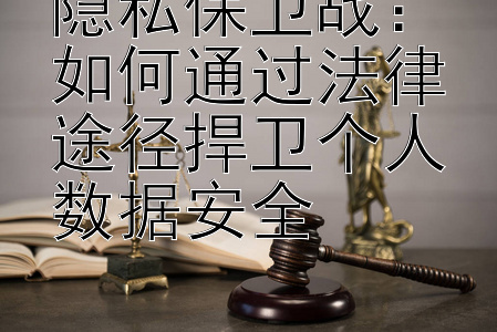 隐私保卫战：如何通过法律途径捍卫个人数据安全