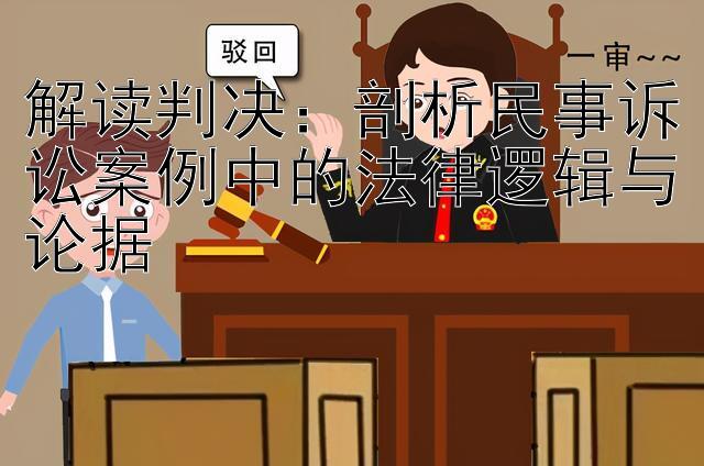 解读判决：剖析民事诉讼案例中的法律逻辑与论据