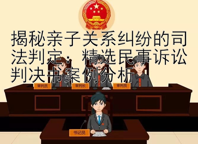 揭秘亲子关系纠纷的司法判定：精选民事诉讼判决书案例分析