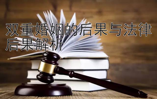 双重婚姻的后果与法律后果解析