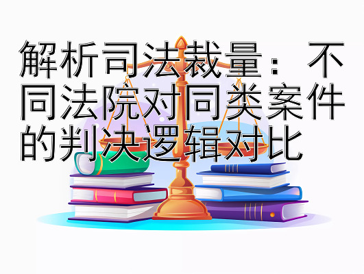 解析司法裁量：不同法院对同类案件的判决逻辑对比