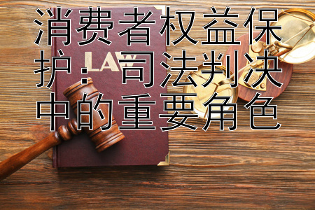 消费者权益保护：司法判决中的重要角色