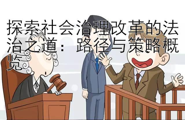 探索社会治理改革的法治之道：路径与策略概览