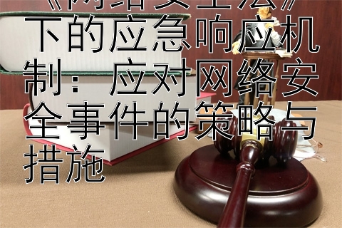 《网络安全法》下的应急响应机制：应对网络安全事件的策略与措施