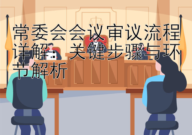 常委会会议审议流程详解：关键步骤与环节解析