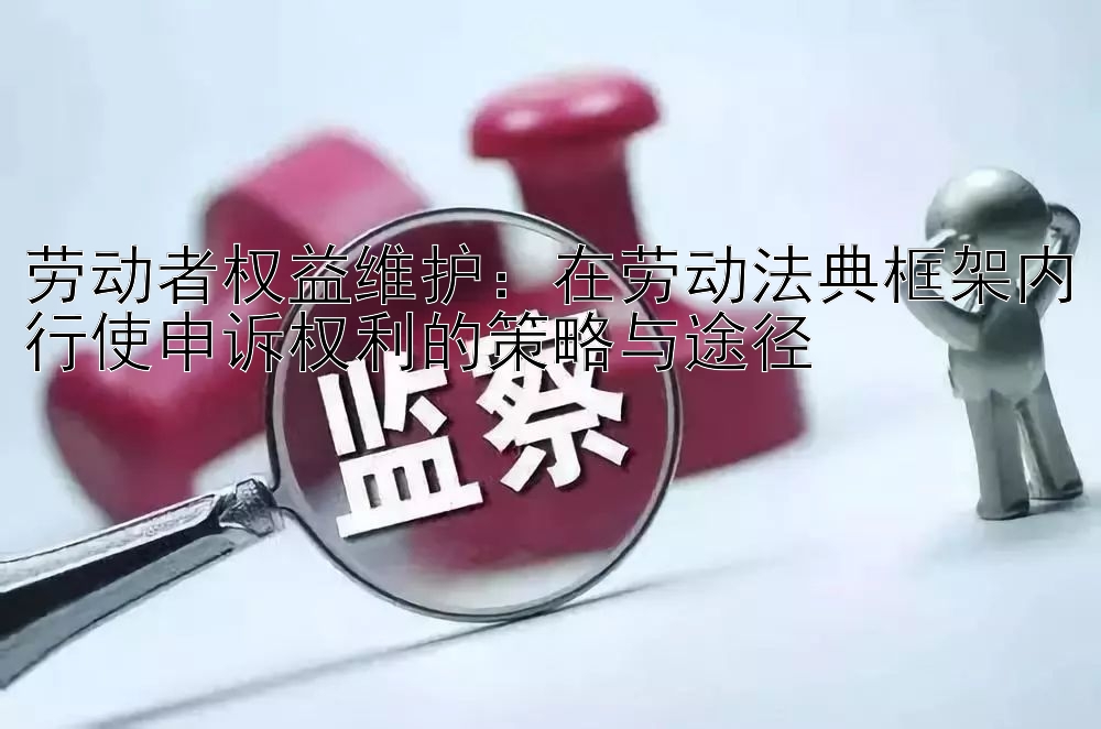 劳动者权益维护：在劳动法典框架内行使申诉权利的策略与途径