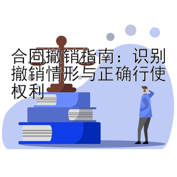 合同撤销指南：识别撤销情形与正确行使权利