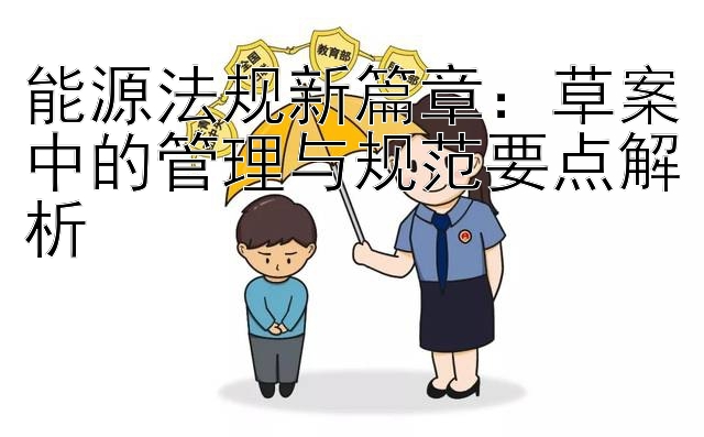 能源法规新篇章：草案中的管理与规范要点解析