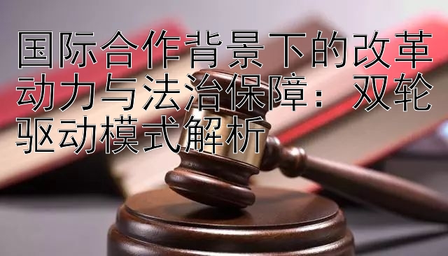 国际合作背景下的改革动力与法治保障：双轮驱动模式解析